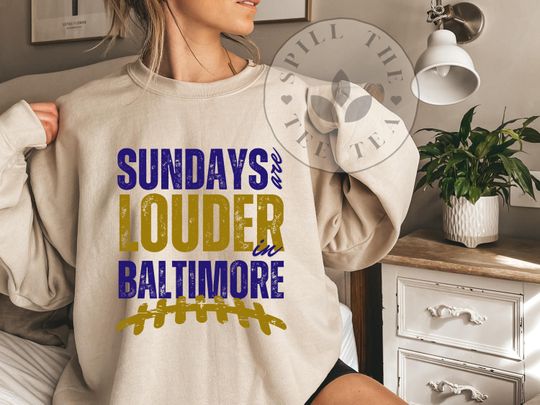 Discover Baltimore Football Sweatshirt: Vintage Style Game Day Crewneck