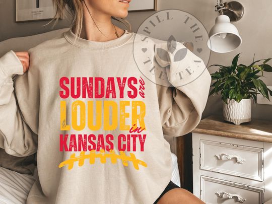 Discover Kansas City Football Sweatshirt: Vintage Style Game Day Crewneck