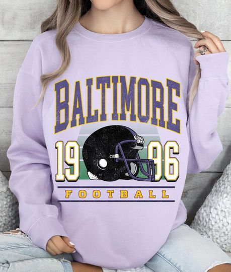 Discover Vintage Baltimore Ravens Sweatshirt: Women's Football Game Day Apparel