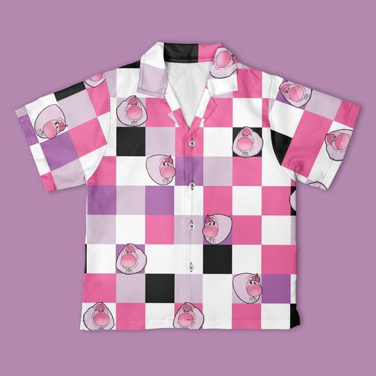 Disney Embarrassment Inside Out Checkerboard Hawaiian Shirt, Inside Out Embarrassment Shirt, Christmas Disney Trip Gift Shirt