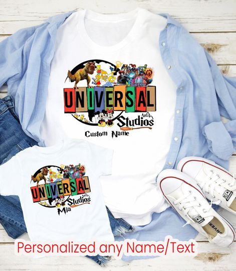 Discover Custom Universal Studios Family Vacation Shirts: Matching Family Trip Tees D260