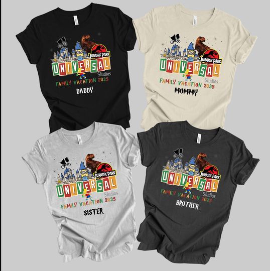 Discover Personalized Universal Studios Family Vacation Shirts 2025, Universal Studios Family Trip Matching Tee,Universal Studios Family Vacation Tee