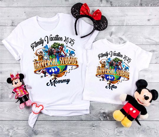 Discover Custom Universal Studios Family Vacation Shirts: Matching Family Trip Tees D142