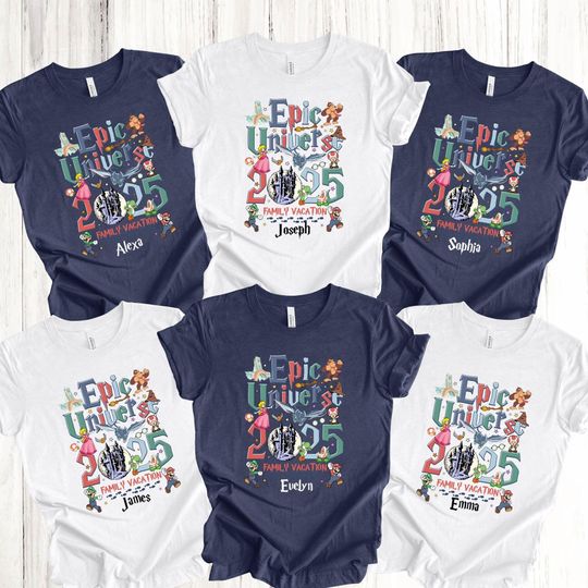 Discover Family Epic Universe 2025 Shirt, Orlando Park Vacation Tee, Epic Universe Shirt, Epic Universe Family Disneyland, Shirt, Epic Matching Shirt
