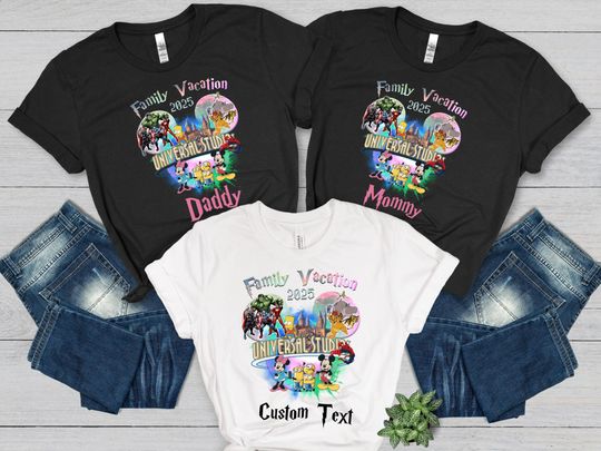 Discover Custom Universal Studios Family Vacation Shirts 2025,Universal Studios Trip Shirt,Disney Family Vacation,Universal Studios Shirt,Disney Trip