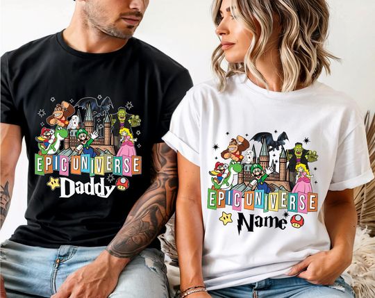Discover Custom Epic Universe Family Vacation Shirts: Matching Group Tees,Universe Family Trip, Matching Mario Tees, Epic Universe Matching Shirts