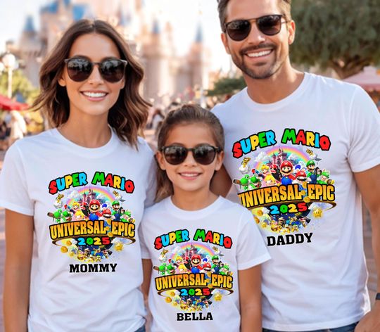 Discover Custom Epic Universe Family Trip Shirts: Matching Universal Studios Tees D411