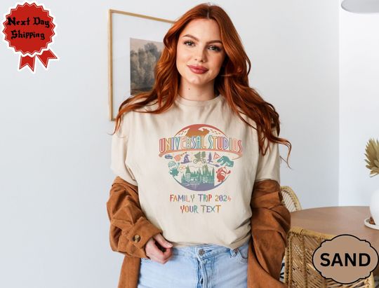 Custom 2025 Universal Studios Family Trip Sweatshirt, Universal Studios Trip Hoodie, Family Vacation Sweater, Wizard House Sweat