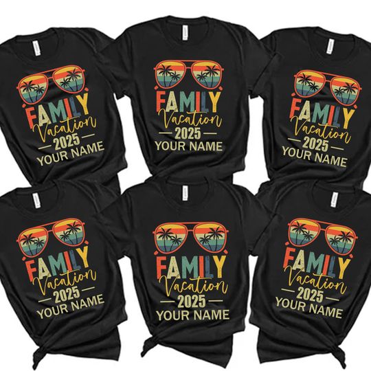 Discover Family Vacation 2025 Custom Trip Shirt,Retro Family Vacation 2025 Shirt,Custom Family Vacation Shirts,2025 Family Vacation Tees