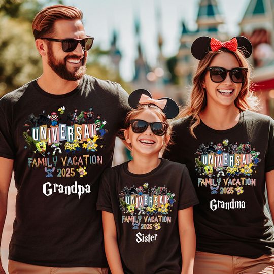 Discover Universal Family Vacation 2025 PNG File, Universal Family Vacation Digital Download, Universal PNG