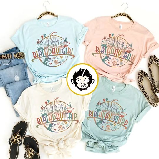 Discover Personalized Universal Studios birthday shirt, Birthday girl/boy squad Family group shirt, Universal trip Family adventure shirt