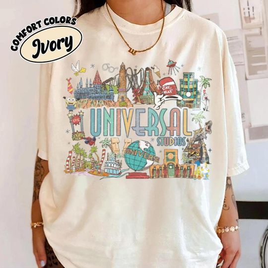 Vintage Universal Studios Shirt, Universal Studios Comfort Color Shirt, Universal Family Trip Shirt, Universal Shirt,Universal Florida Shirt