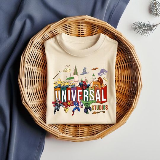 Discover Vintage Universal Studios Shirt, Universal Studios Family Vacation 2025, Universal Studios Trip Shirt, Family Trip Top, 2025 Vacation Shirt