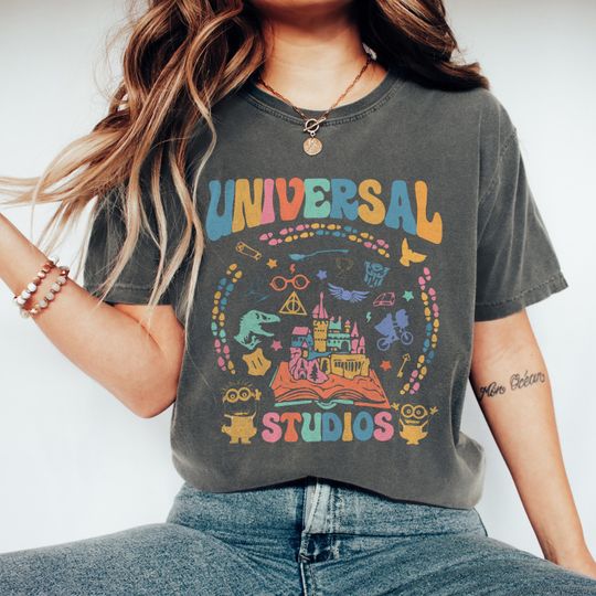 Discover Vintage Universal Studios Comfort Colors Shirt, Universal Studios 2025 Trip Shirt, Disneyworld Shirt, Disney Family Trip Shirt