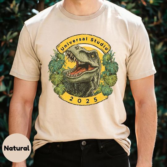 Discover Universal Studio Dinosaur Shirt 2025, T Rex Adventure Tee for Family Vacation, Jurassic Theme Park Matching Outfit AA22