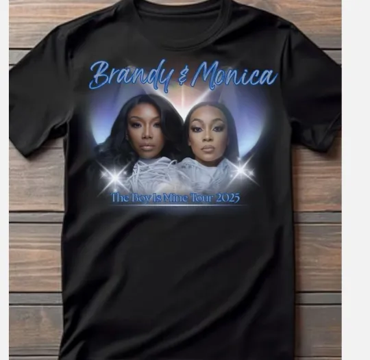Discover NEW Brandy And Monica - The Boy Is Mine Tour 2025 Black Unisex Shirt