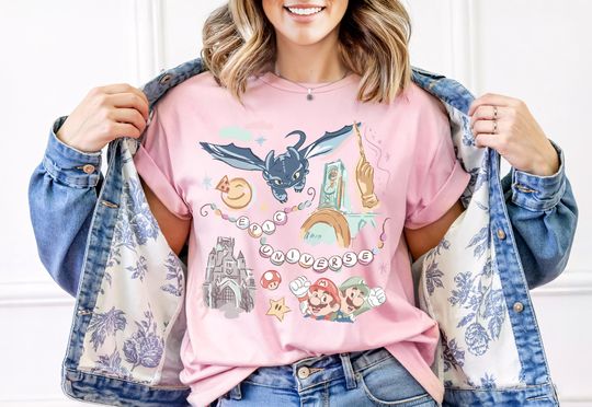 Discover Retro Epic Universe Shirt, Family Universe Park Trip 2025 Shirt, Orlando Park Epic Universe Shirts, Super Mario Shirt, Universe Disney Tees