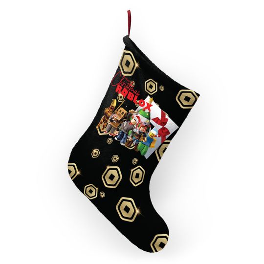 Discover Roblox Christmas Stocking  Merry Christmas stockings with festive design | Plush decoration, gift idea for kids, fans & families