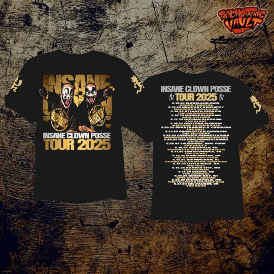 Insane Clown Posse Tour 2025 3D T-Shirt Full size S-5XL
