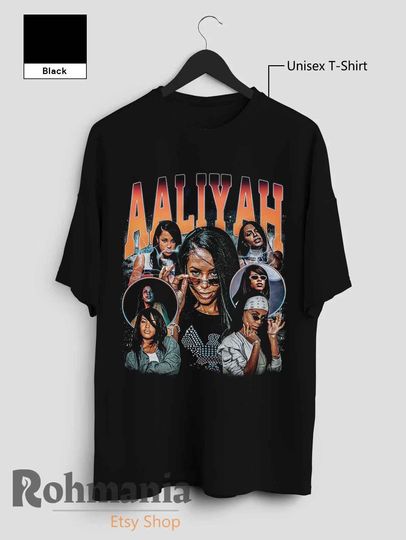 Aaliyah T-Shirt: 90s Retro R&B Hip Hop Music Fan Merch Shirt