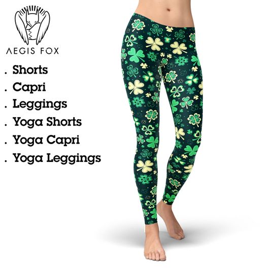 Discover St Patrick's Day Shamrock Leggings: Irish Clover Outfit