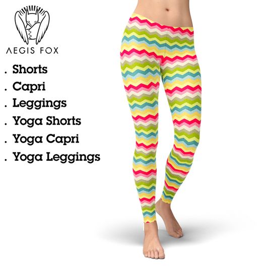 Discover Easter Egg Chevron Leggings: Printed Yoga Pants
