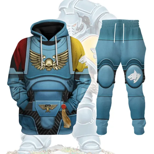 Discover Personalized Space Marines SPACE WOLVES Costume Hoodie Sweatshirt