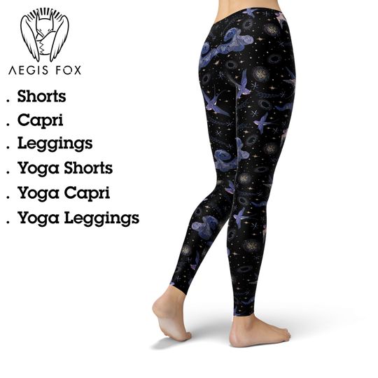 Discover Bird Starry Sky Leggings: Women's Yoga Workout Pants