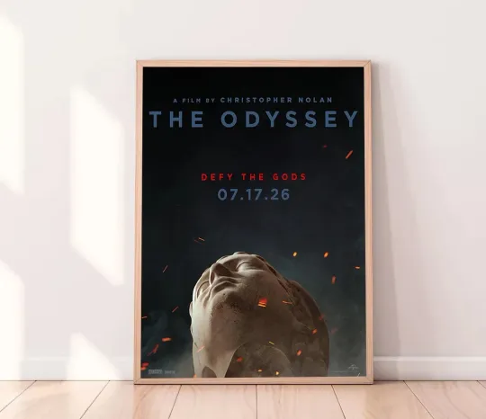 Discover Christopher Nolan The Odyssey 2026 Movie Poster Film Art Print Home Decor