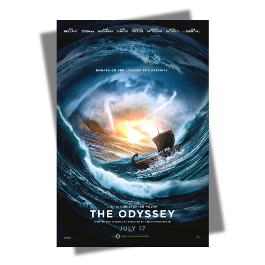 Discover THE ODYSSEY (2026) Movie Poster Anne Hathaway - wall decor poster