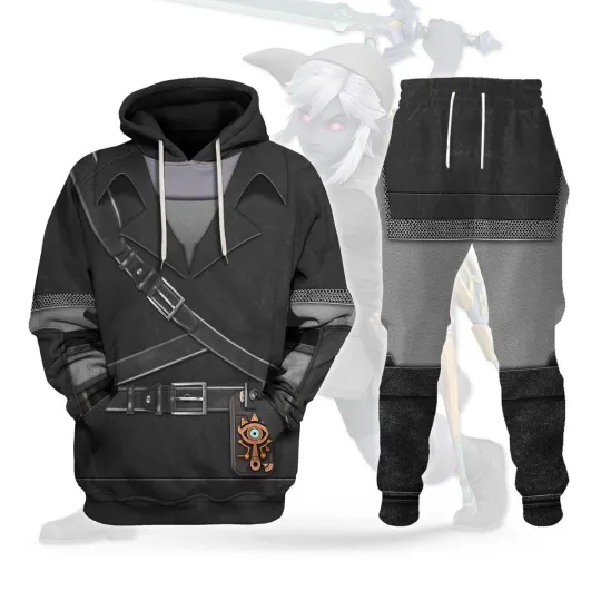 Discover Personalized Dark Link Attire Hoodie Sweatshirt Sweatpants Cosplay