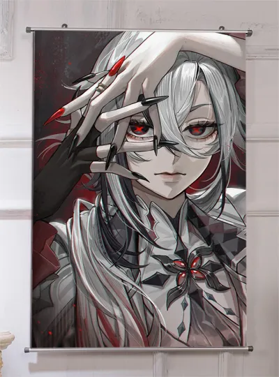 Arlecchino Game Genshin Impact Clorinde HD Poster Art Wall Scroll Home Decor