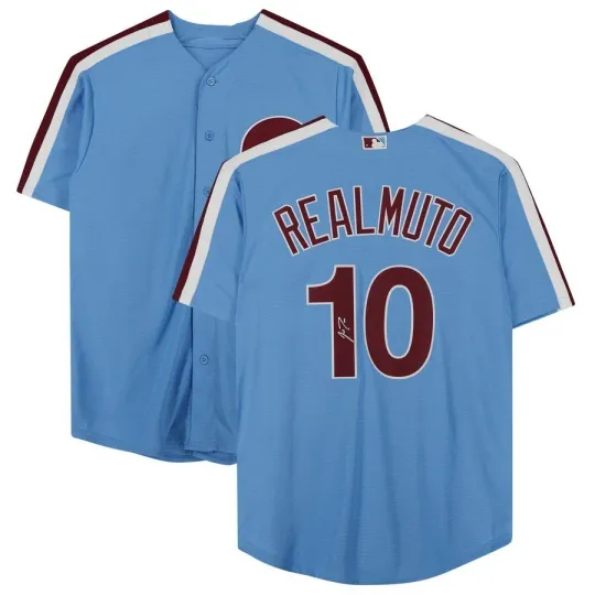 Discover #10 J.T. Realmuto Baseball Jersey S-5XL C709