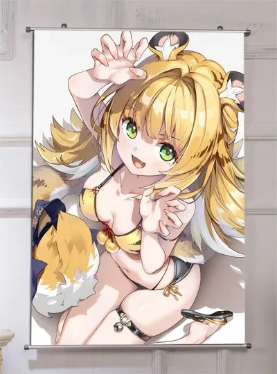 Discover Anime Zenless Zone Zero Ju fufu HD Girl Print ART Wall Scroll Poster Home Decor