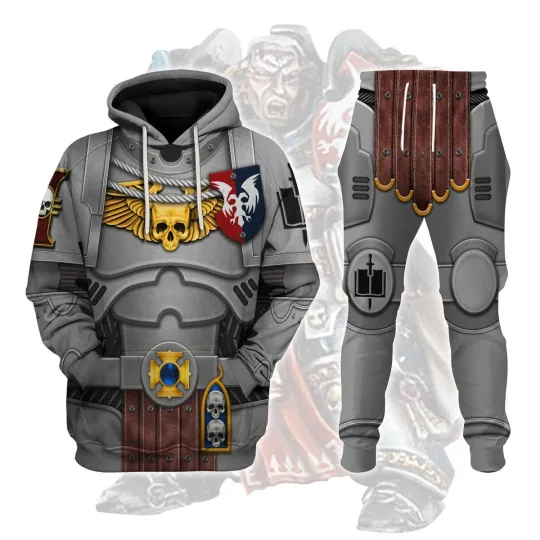 Discover Personalized GREY KNIGHTS Captain Costume Hoodie Sweatshirt