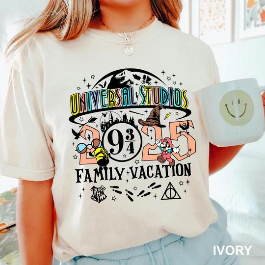 Universal Studios Family Vacation Shirt 2025 Matching Family Trip Tee Universal Orlando Group Shirt Family Theme Park Custom Vacation Shirt