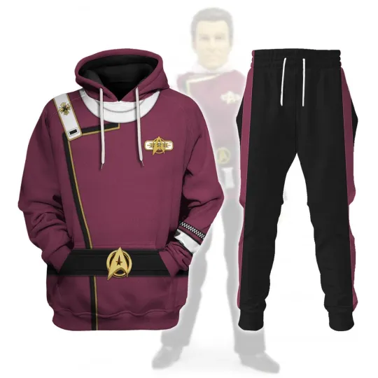 Discover Personalized Admiral James T. Kirk Costume Hoodie Sweatshirt Sweatpants Apparel