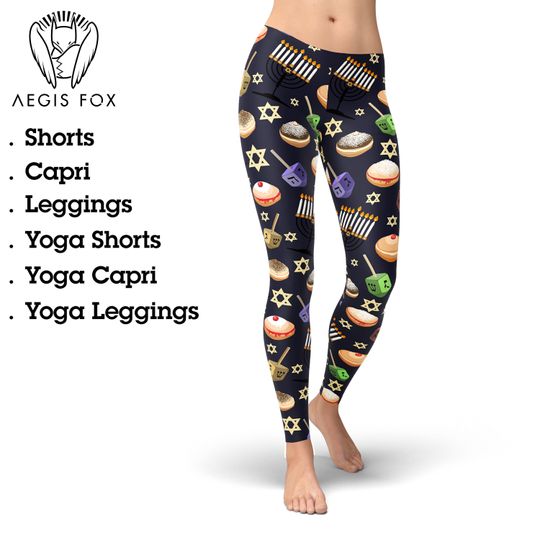 Discover Hanukkah Leggings: Women's Festival Yoga Pants
