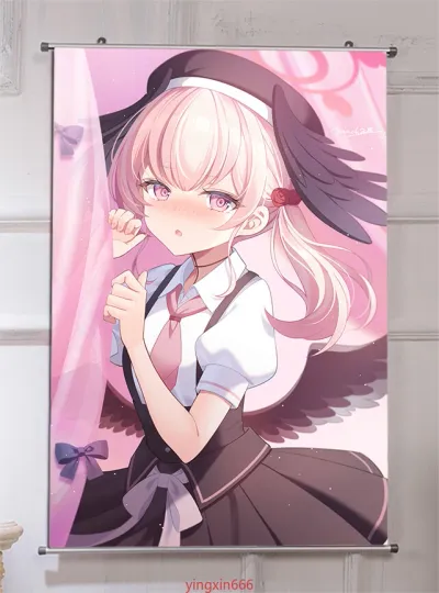 Discover Blue Archive Shimoe Koharu Anime Poster 60*90cm HD Decor Art Wall Scroll Gift