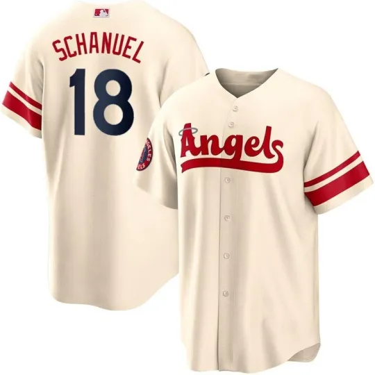 Discover Nolan Schanuel #18 S-5XL Baseball Jersey Shirt For Fans C783