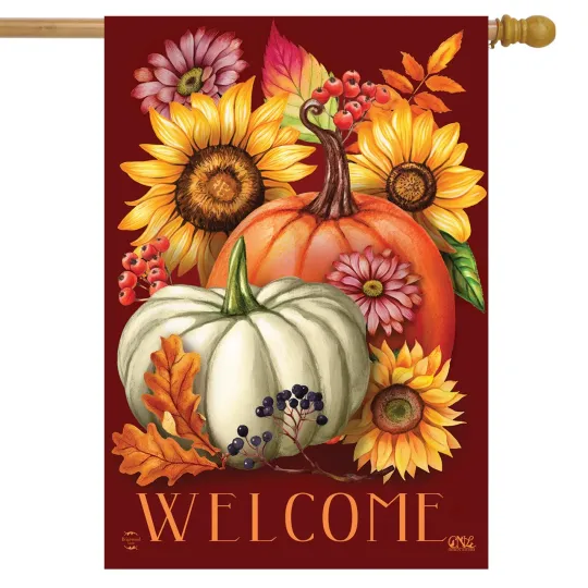 Discover Briarwood Lane Fall Beauty Floral House Flag