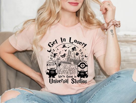We're Going To Universal Studios Shirt, Get In Loser T-Shirt, Universal Disney Family Vacation 2025, Universal Orlando Trip Shirts