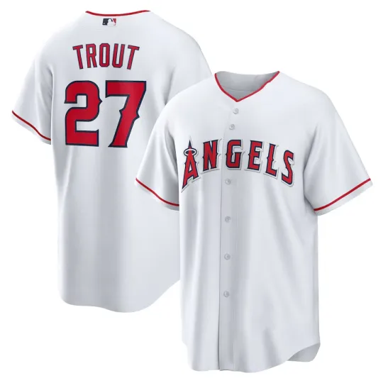 Discover Hot! Mike Trout #27 For fans Baseball Jersey S-5XL C845
