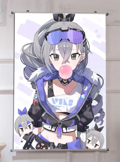 Discover Anime Honkai: Star Rail Silver Wolf HD Print ART Wall Scroll Poster Home Decor