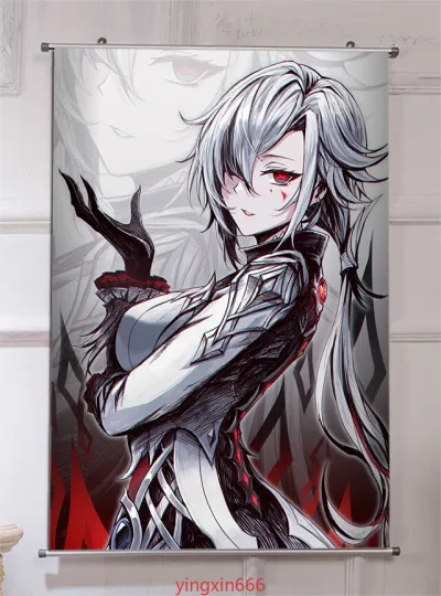 Genshin Impact Arlecchino Anime HD Poster Art Wall Scroll Decor Gift