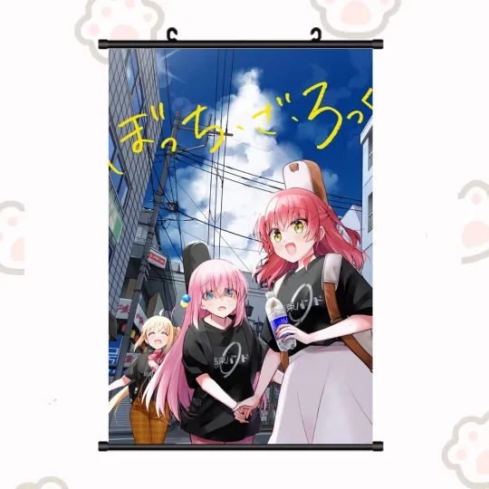 Discover Wall Scroll Japanese Anime Bocchi The Rock HD ART Poster Home Decor