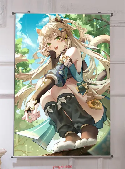 Kirara Genshin Impact Anime Poster HD Art Wall Scroll Home Decor Gift