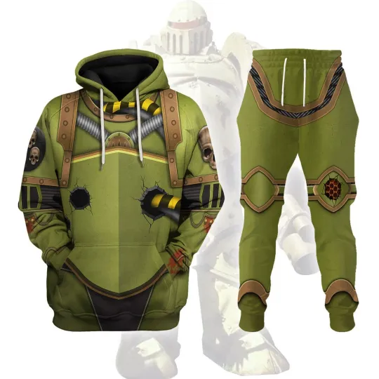Discover Nurgle Chaos Space Marines Hoodie Costume Sweatshirt Warhammer 40K Fan Outfit
