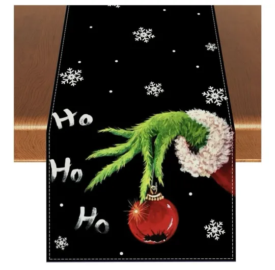 Discover funny character Table Runner 13 × 72 inches Christmas Decor Winter Decor