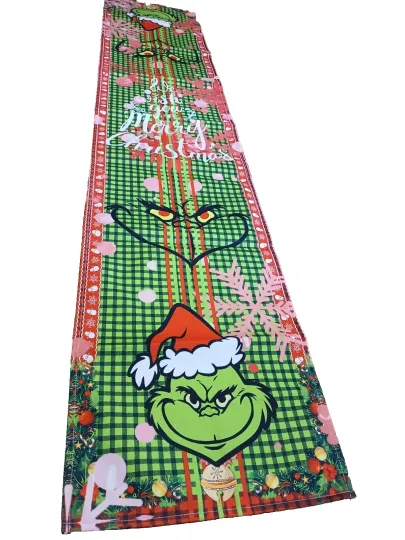 Discover funny character Wish You A Merry Christmas Table Runner 70" X  14" Holiday Pinks New